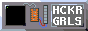 HACKER GIRLS WEBRING, superimposed on a progress pride
                      flag-like banner